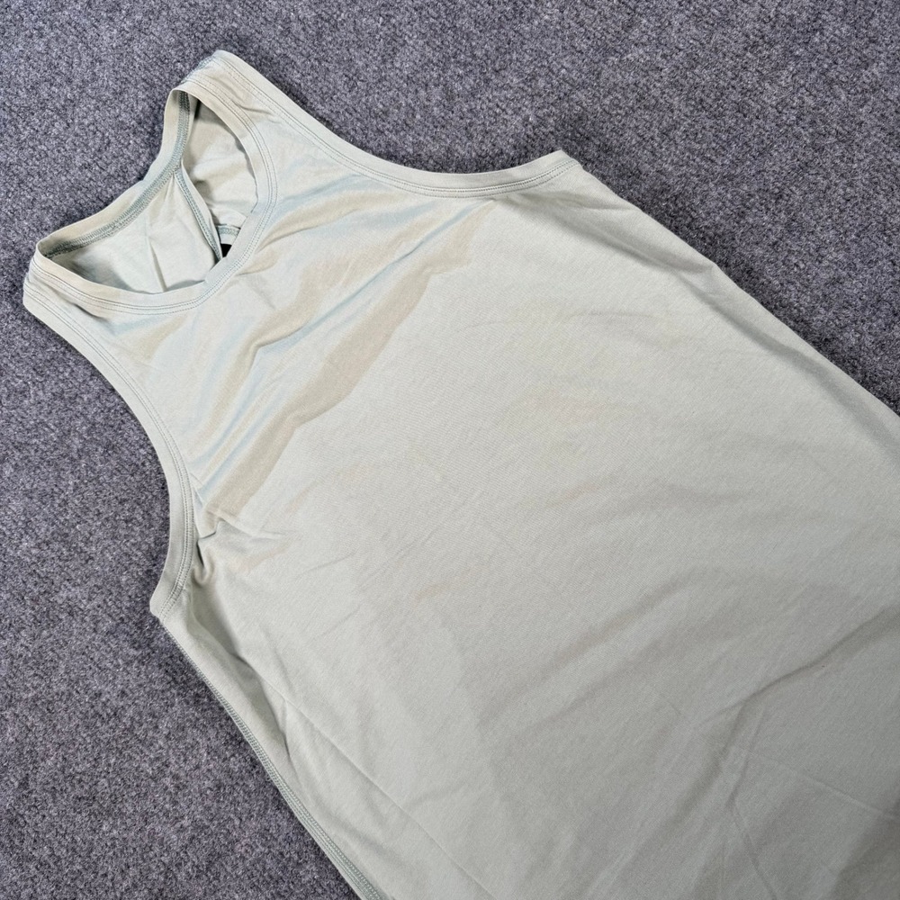 Lululemon All Tied Up Tank Top Sage Green Open Back Activewear Yoga Size 8 #4729